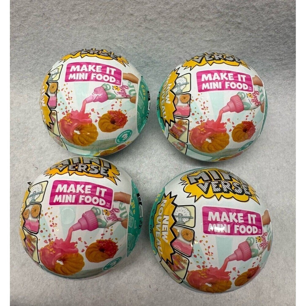 MGA's Mini Verse Make It Mini Food Cafe Series 3 Ages 8+ Lot Of 4 Sealed NEW